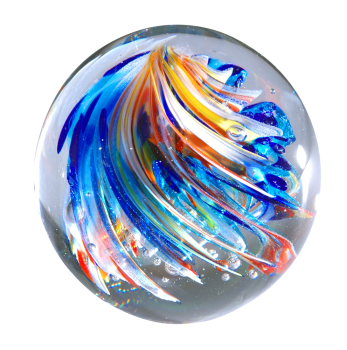 paperweight 281 - Rainbow swirls